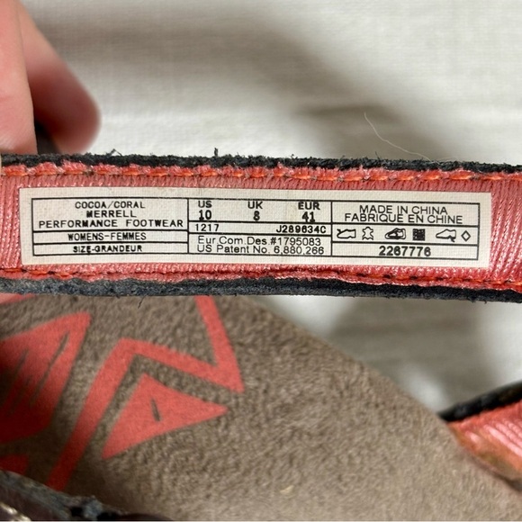 Merrell Sandspur Rose Convertible Outdoors Sandals-Cocoa Brown/Coral-Women 10 - Picture 11 of 11